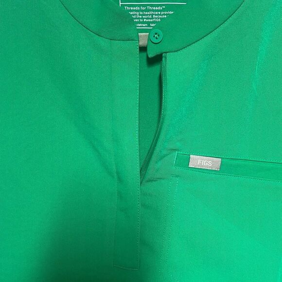 NWOT FIGS Montex Scrub Top Green Womens XXl Indocyanine Green - Picture 3 of 5